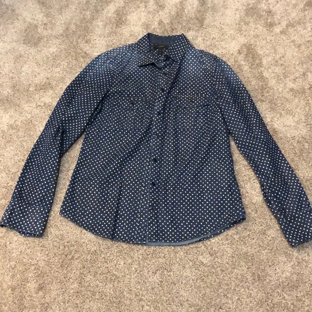 J. Crew Chambray Shirt with Stars